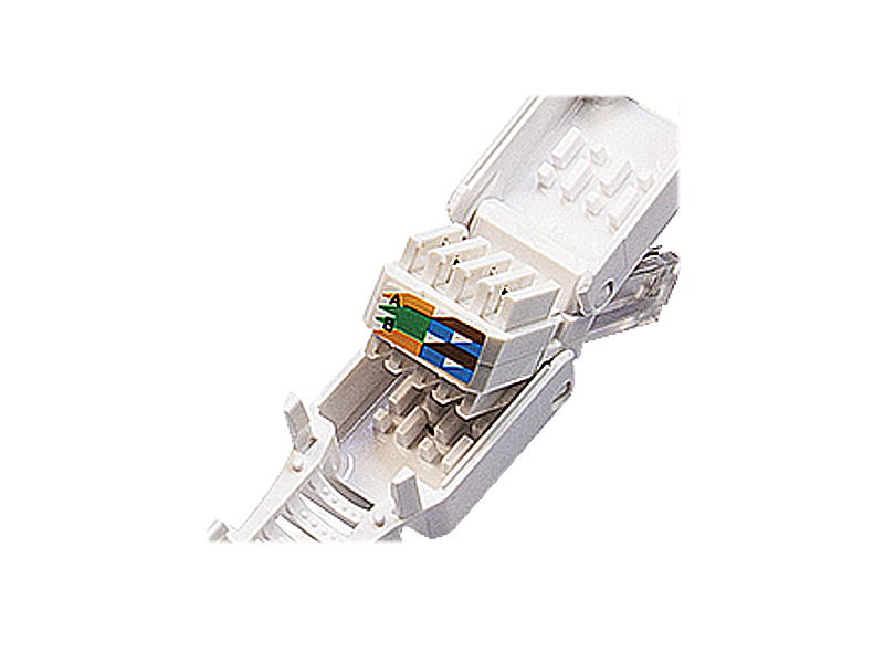 RJ45 snap-on connector voor CAT5/6, 2 stuks