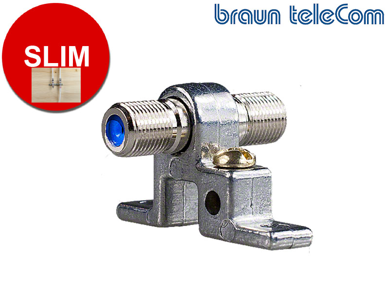 Coaxverbinder F-female naar F-female (muurmontage)-A