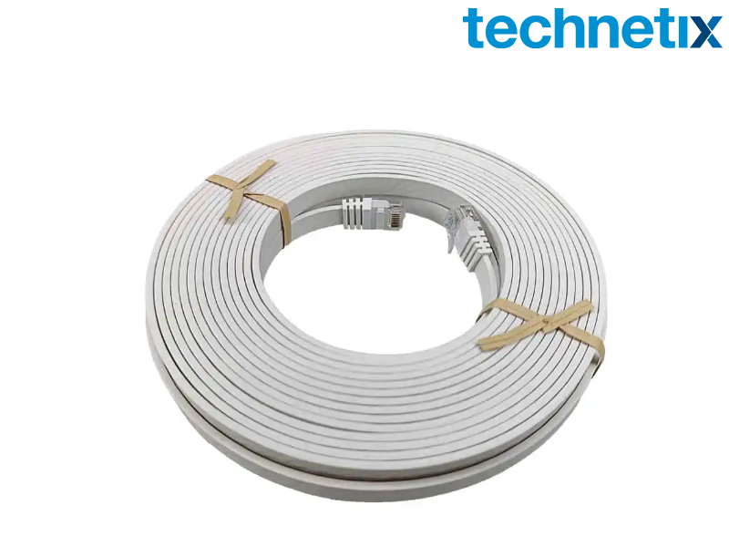 Aansluitkabel CAT6, 10 meter plat (CAT6-FLAT-10M)