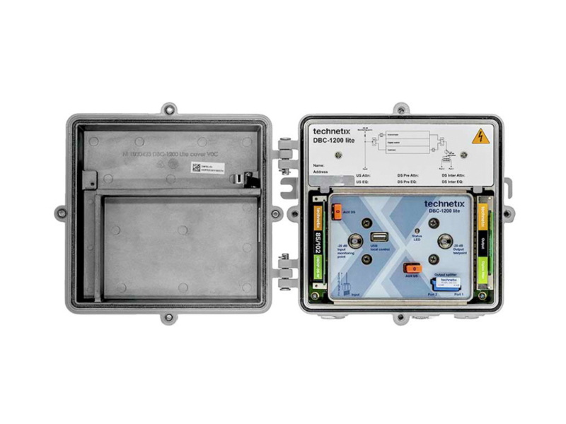 Versterker 44dB 5-1218 MHz, lokale voeding (DBC-1200 Lite-xx/xxL)