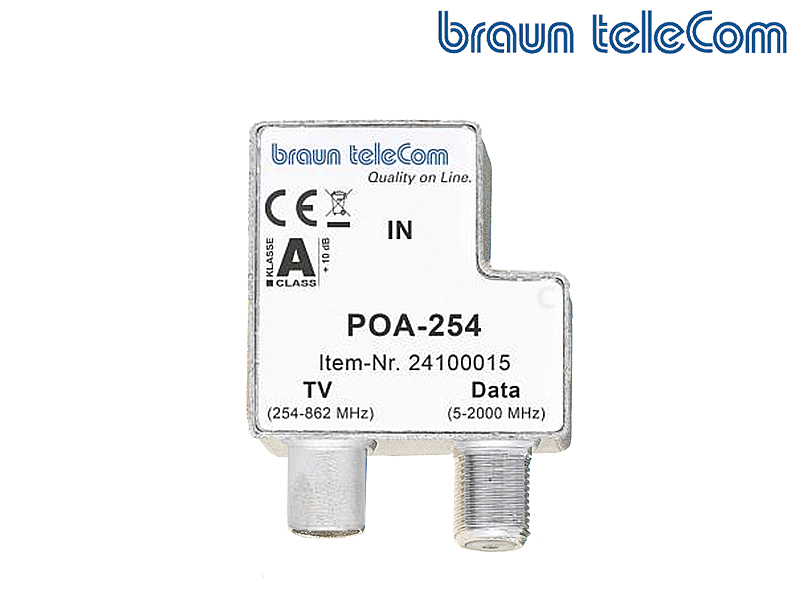 BTV 2 GHz verdeler TV/modem (POA-254)-A