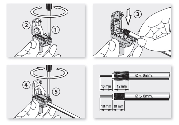 HQ F-male connector (2 stuks) (shopverpakking)