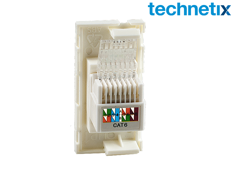 RJ45 insert module (keystone) voor de modulaire wandcontactdoos