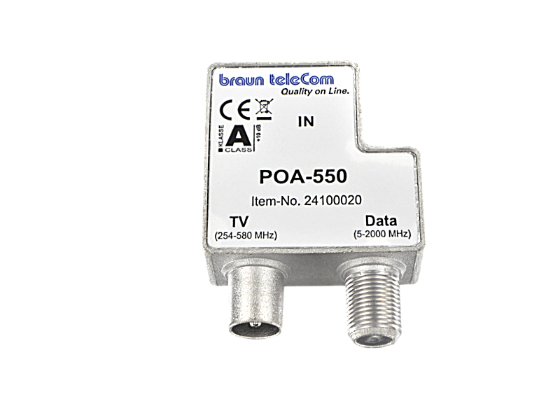 BTV 2 GHz TV/Data  verdeler (POA-550)-A