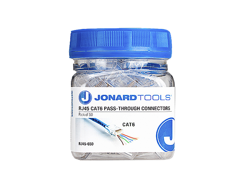 RJ45 CAT6 "Pass through" connector, 50 stuks (RJ45-650)