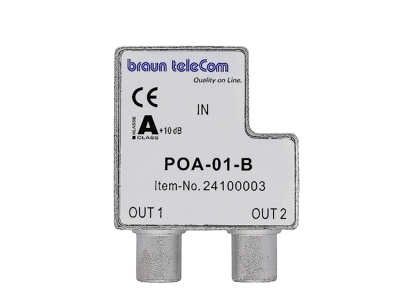 BTV 2 GHz verdeler 2xIEC/TV (POA 01-B)