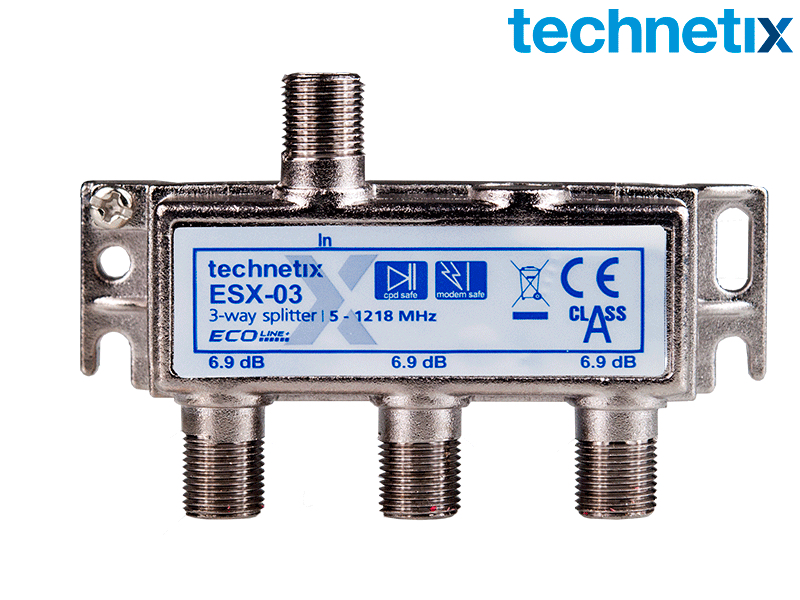 Drievoudige verdeler 5-1218 MHz (ESX-03+/N)